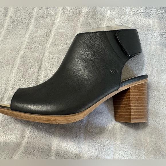 Josef Seibel Bonnie 09 Peep Toe Leather Black Booties EU 37 US 6 to 6.5 - Picture 8 of 11